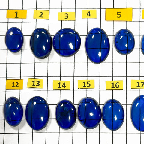 Blue Amber Free Shape Cabochons