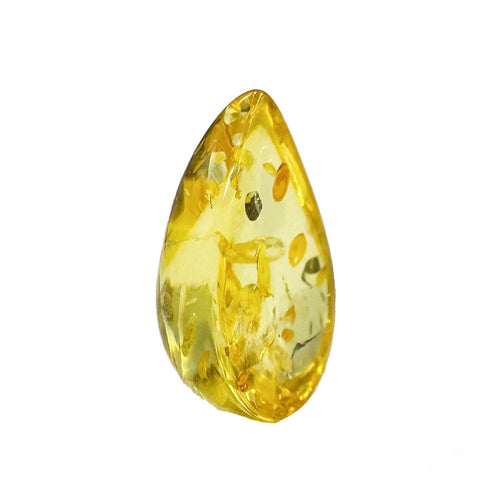 Lemon Amber Calibrated Drop Cabochons