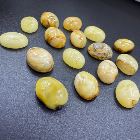 Milky Amber Free Shape Cabochons