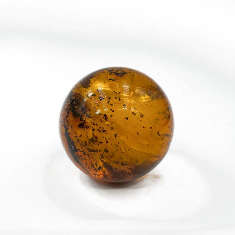 Cognac Amber Ball Sphere Stone