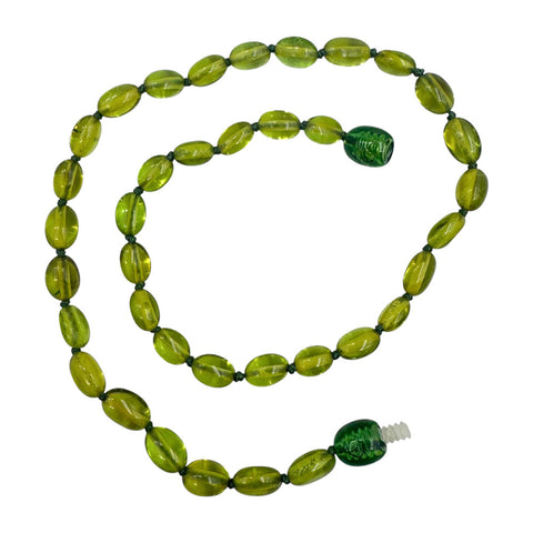 "KIDDO" Green Amber Nugget Baby Necklace