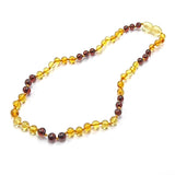 "KIDDO" Cherry & Lemon Amber Baroque Beads Baby Necklace
