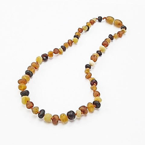 "KIDDO" Multi-Color Amber Baroque Beads Baby Necklace