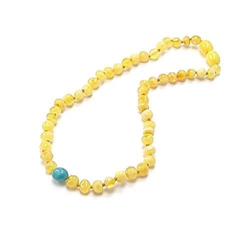 "KIDDO" Milky Amber Baroque Beads Baby Necklace