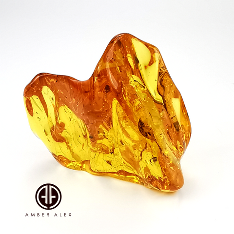 Natural Amber Free Shape Stone