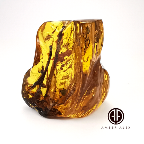 Natural Amber Free Shape Stone