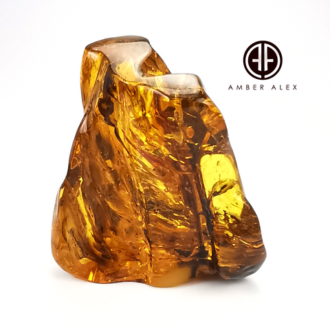 Natural Amber Free Shape Stone