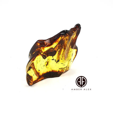 Natural Amber Free Shape Stone With Insects