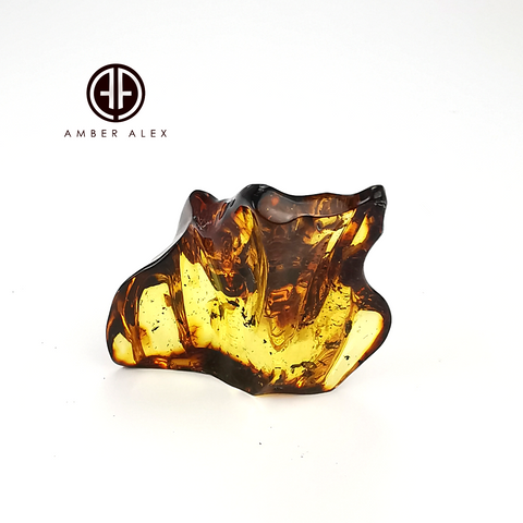 Natural Amber Free Shape Stone With Insects