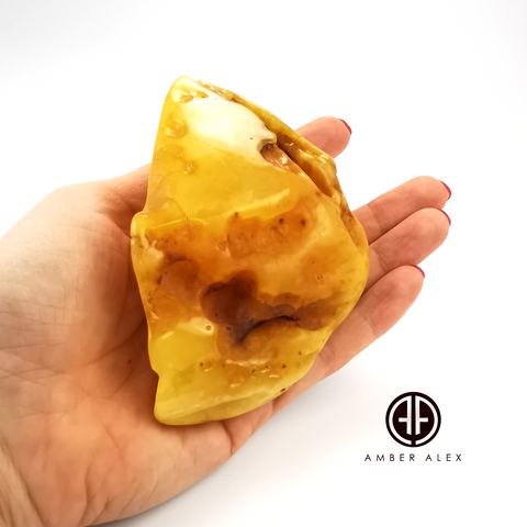 Natural Amber Free Shape Stone