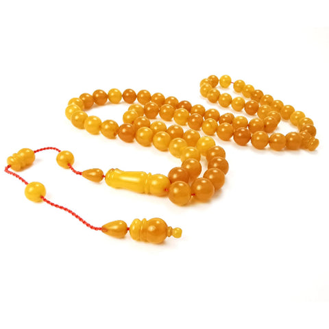 Antique Amber Round Shape 10mm Islamic Prayer Beads