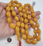 Antique Amber Olive Shape 12x16 mm Islamic Prayer Beads