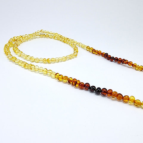 Lemon Amber Baroque Beaded Eyeglasses Chain