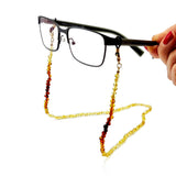 Lemon Amber Baroque Beaded Eyeglasses Chain