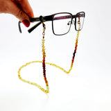 Lemon Amber Baroque Beaded Eyeglasses Chain