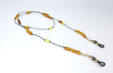 Multi-Color Amber Small Nugget Beaded Eyeglasses String