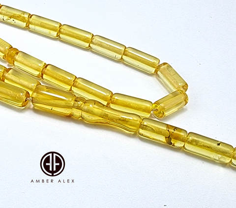 Transparent Amber Barrel Shape 5mm Islamic Prayer Beads