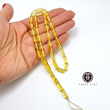 Transparent Amber Barrel Shape 5mm Islamic Prayer Beads