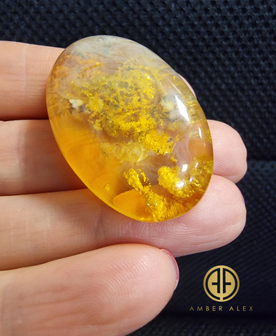 Lemon Amber Free Shape Cabochons