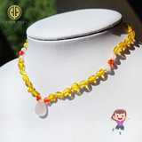"KIDDO" Lemon Amber Baroque Beads Baby Necklace