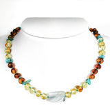 "KIDDO" Lemon & Cognac Amber Baroque Beads Baby Necklace - Amber Alex Jewelry