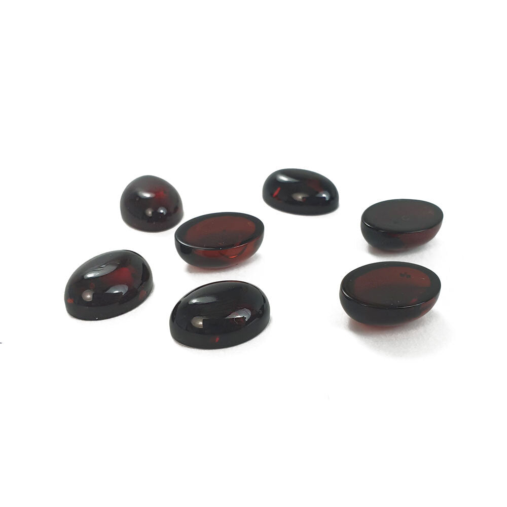 Cherry Amber Calibrated Oval Cabochons