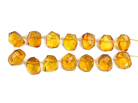 Cognac Amber Free Shape Bead