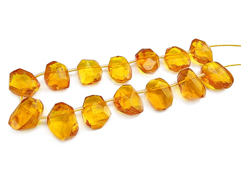 Cognac Amber Free Shape Bead