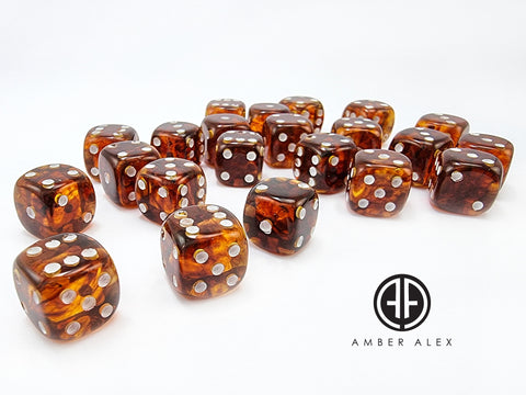 Cognac Amber Dice