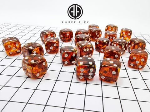 Cognac Amber Dice