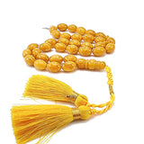 Antique Amber Olive Shape 10 mm Islamic Prayer Beads