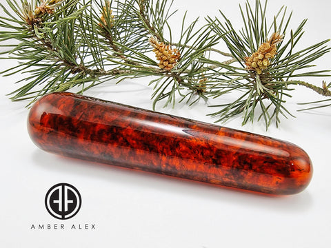 Cognac Amber Massage Wand