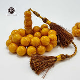 Antique Amber Round Shape 14 mm Islamic Prayer Beads