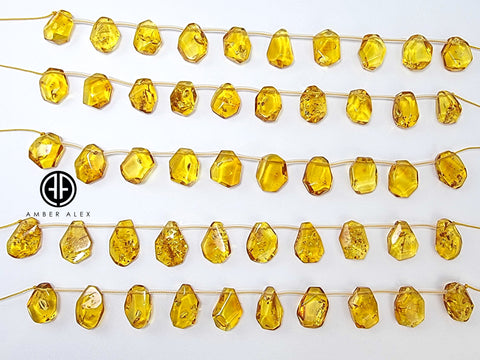 Cognac Amber Free Shape Bead