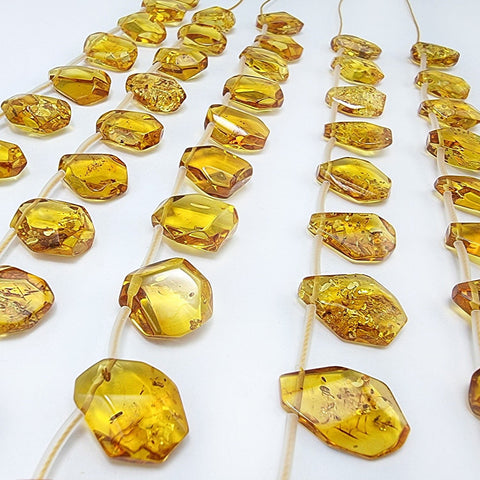 Cognac Amber Free Shape Bead