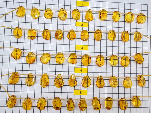 Cognac Amber Free Shape Bead