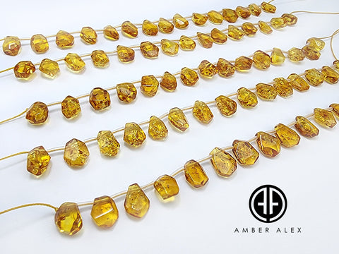 Cognac Amber Free Shape Bead