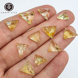 Lemon Amber Free Triangle Shape Cabochons