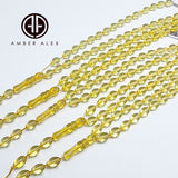Transparent Amber Olive Shape 6 mm Islamic Prayer Beads