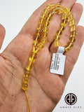 Transparent Amber Round Shape 6 mm Islamic Prayer Beads
