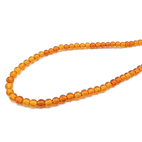 Cognac Amber Round Beads