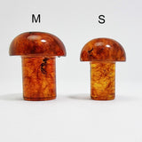 Cognac Amber Mushroom Figurine