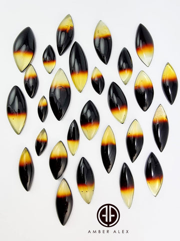 Gradient Amber Marquise Shape Cabochons