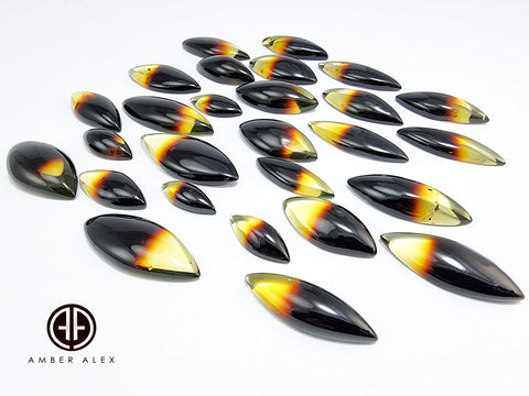 Gradient Amber Marquise Shape Cabochons