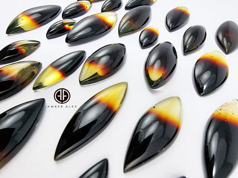 Gradient Amber Marquise Shape Cabochons