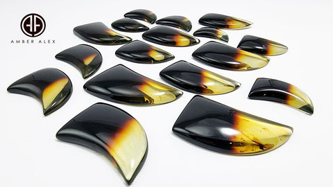 Gradient Amber Free Shape Cabochon