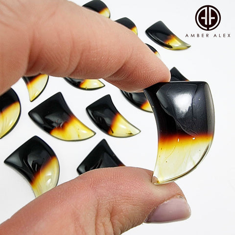 Gradient Amber Free Shape Cabochon