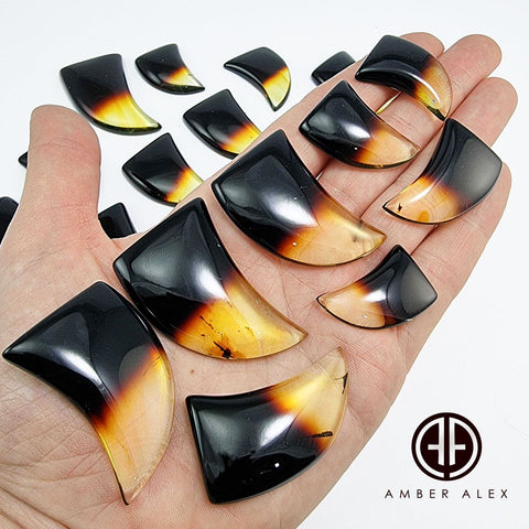 Gradient Amber Free Shape Cabochon