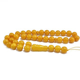 Antique Amber Round Shape 11 mm Islamic Prayer Beads