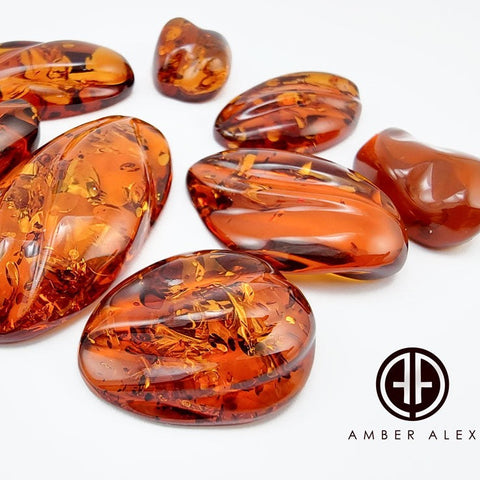 Cognac Amber Free Shape Cabochons